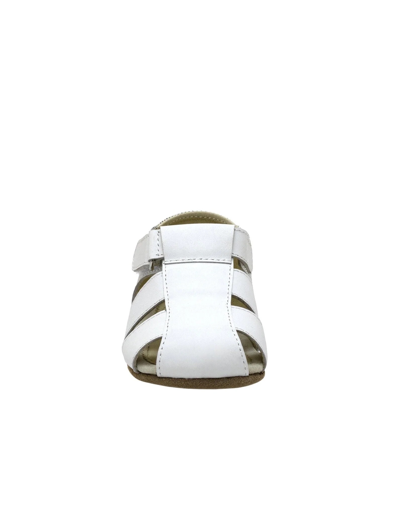 Robeez White Lacey First Kick Sandals