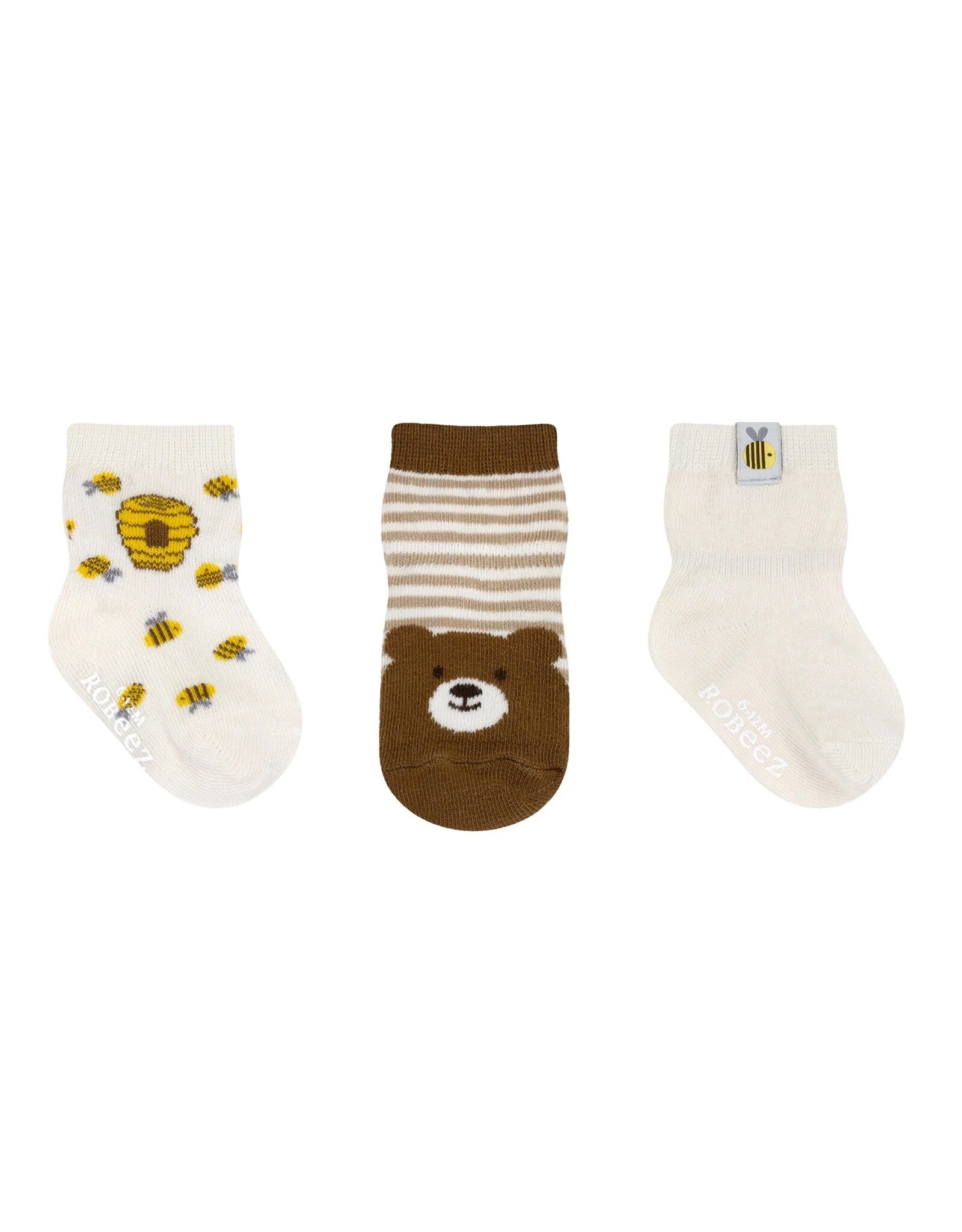 Robeez Oh Honey! 3-Pack Baby Socks