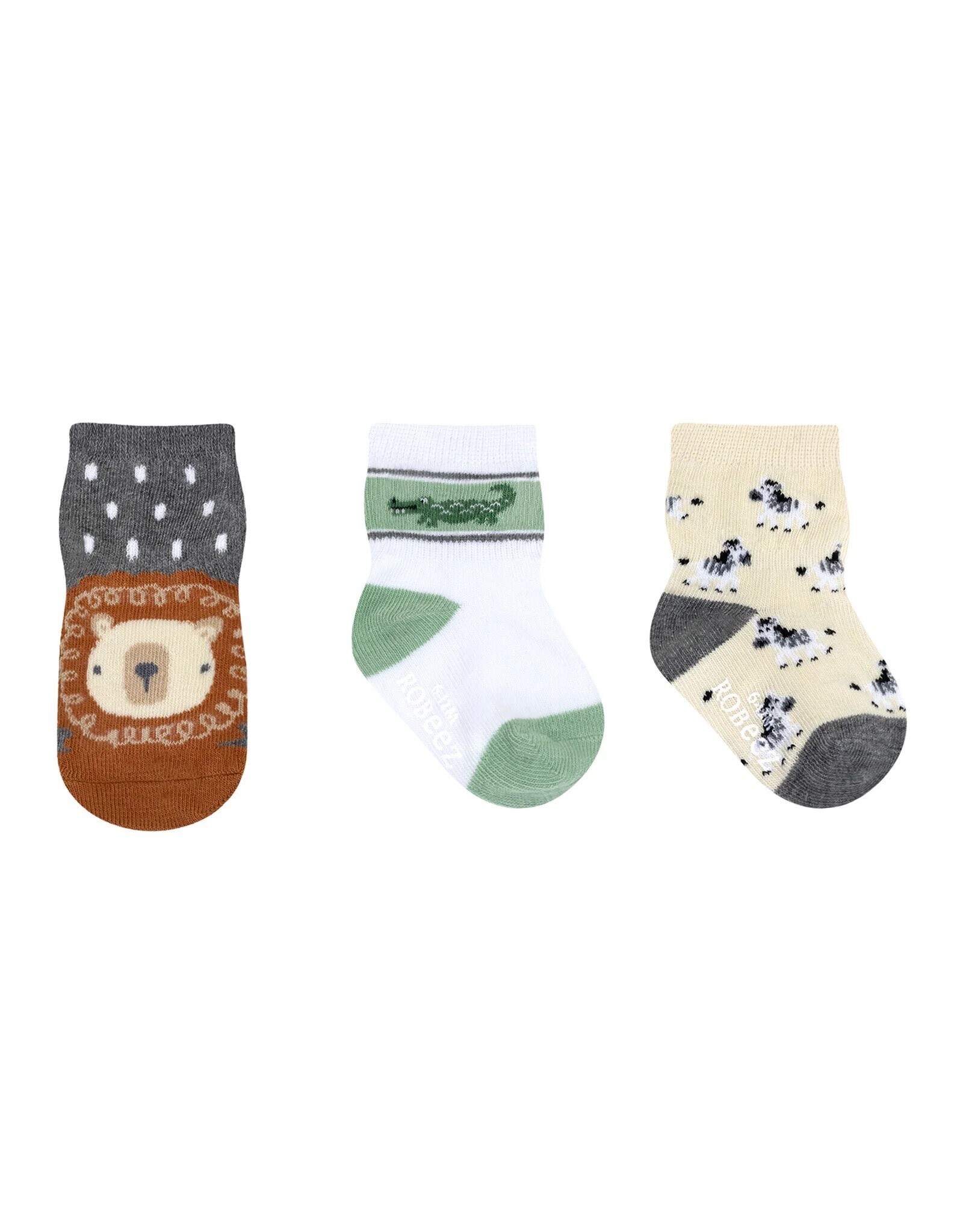 Robeez On a Safari 3-Pack Baby Socks