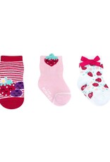 Robeez Berry Sweet Girl 3-Pack Baby Socks