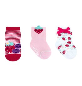 Robeez Berry Sweet Girl 3-Pack Baby Socks