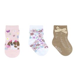 Robeez Bailey The Beagle 3-Pack Baby Socks