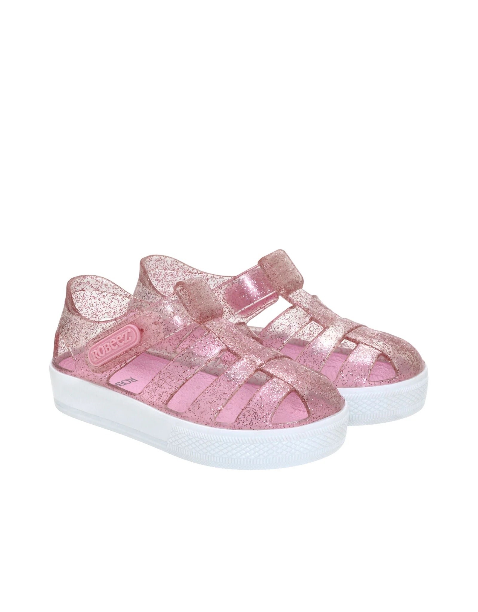 Robeez Pink Elite Glitz Jelly Shoes