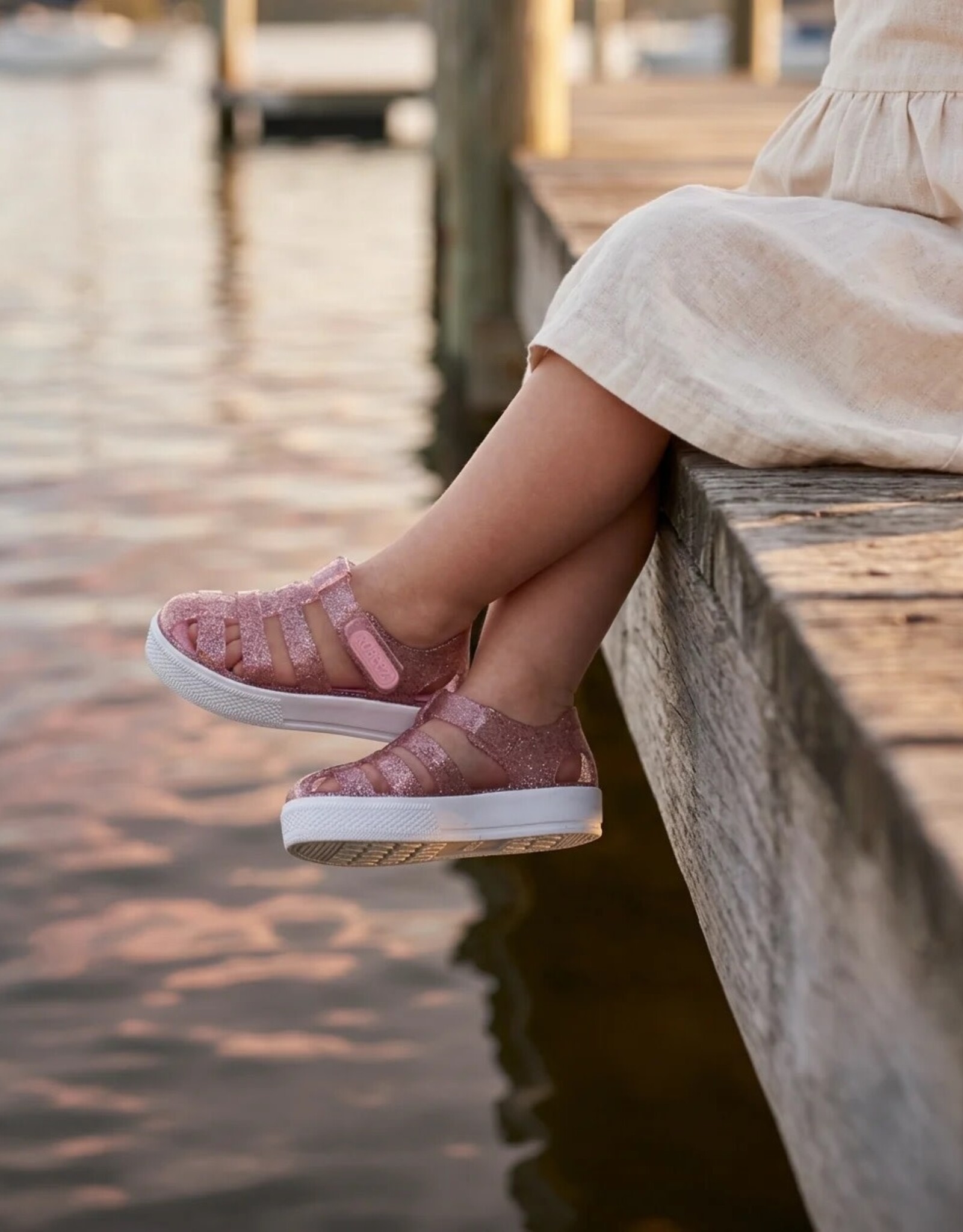 Robeez Pink Elite Glitz Jelly Shoes
