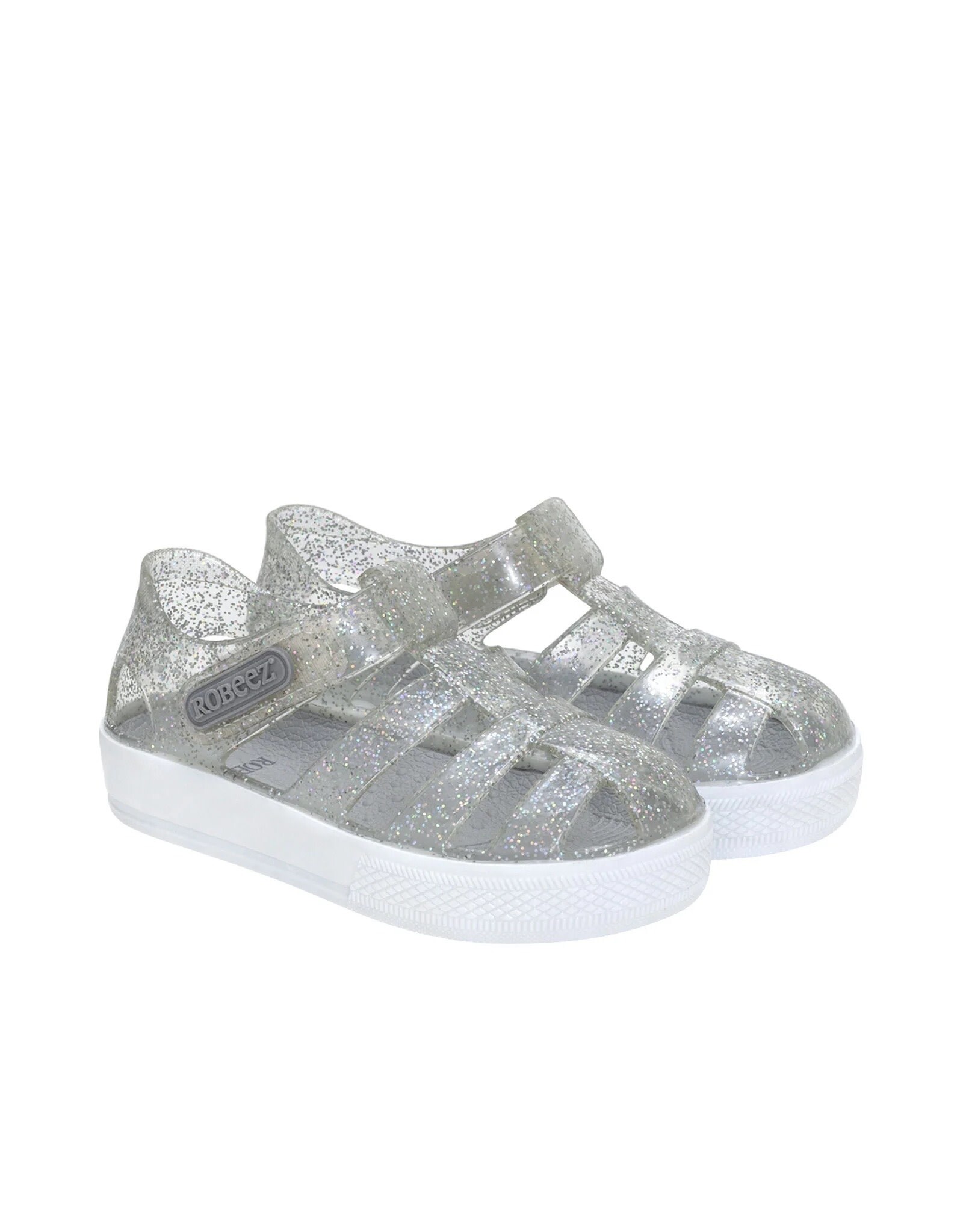 Robeez Silver Elite Glitz Jelly Shoes