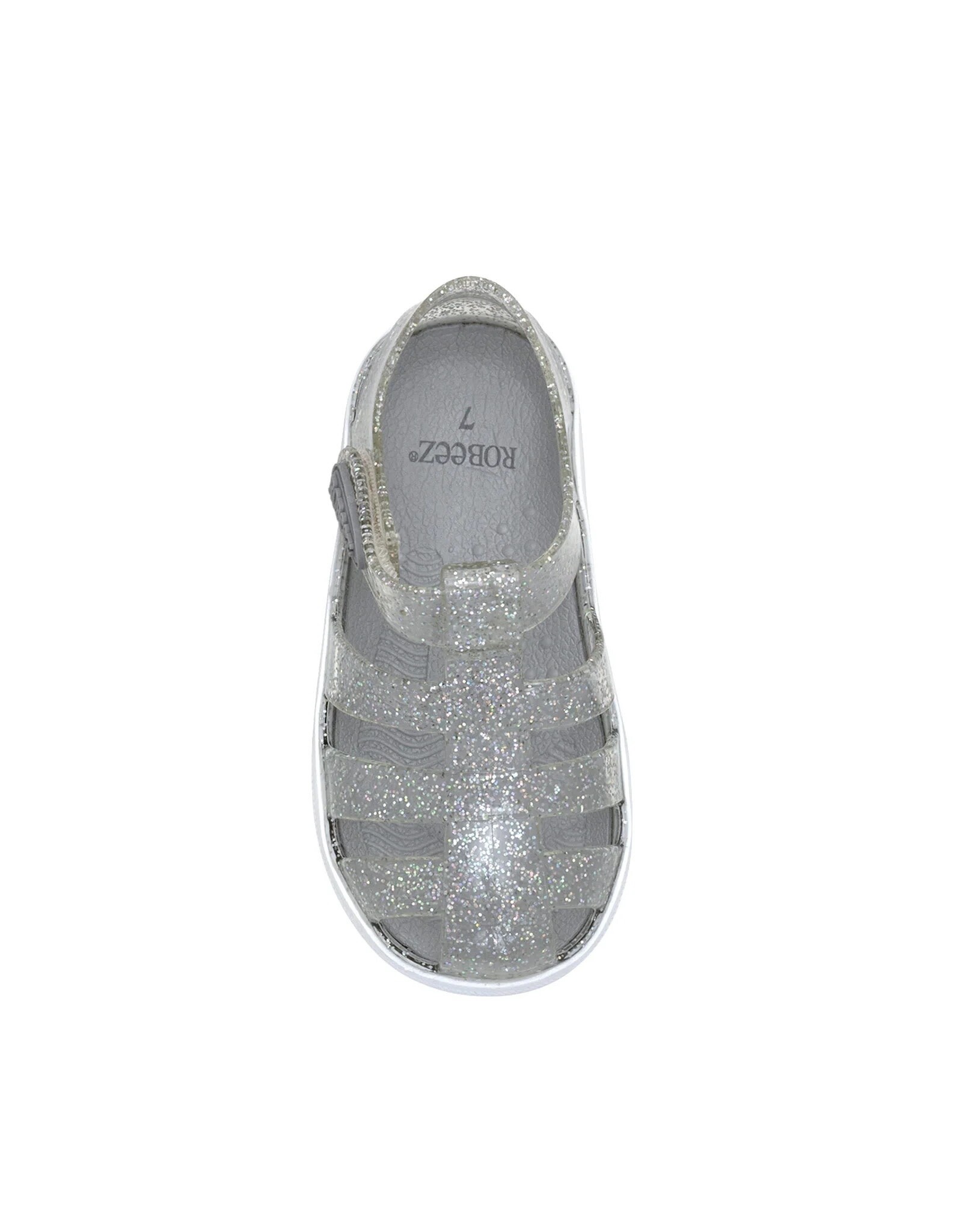 Robeez Silver Elite Glitz Jelly Shoes