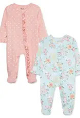 Little Me Rose Meadow Footie