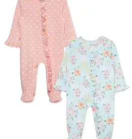 Little Me Rose Meadow Footie