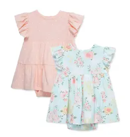 Little Me Rose Meadow Bodysuit Dress