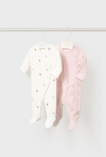 Mayoral Baby Rose 2 Pcs velour onesie