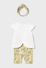 Mayoral Sunny Flower Leggings Set w/headband
