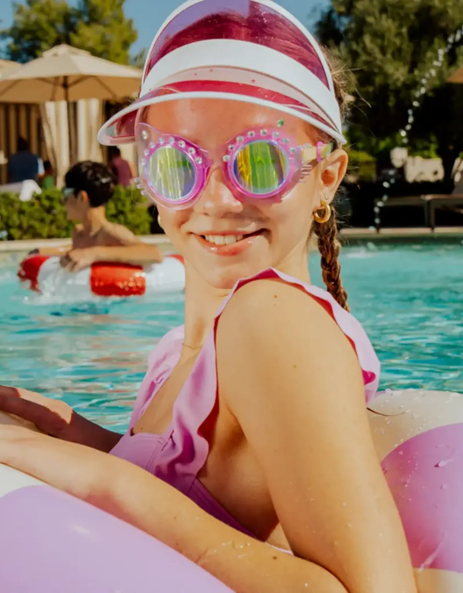 Bling2O Frosted Feline Swim Goggles