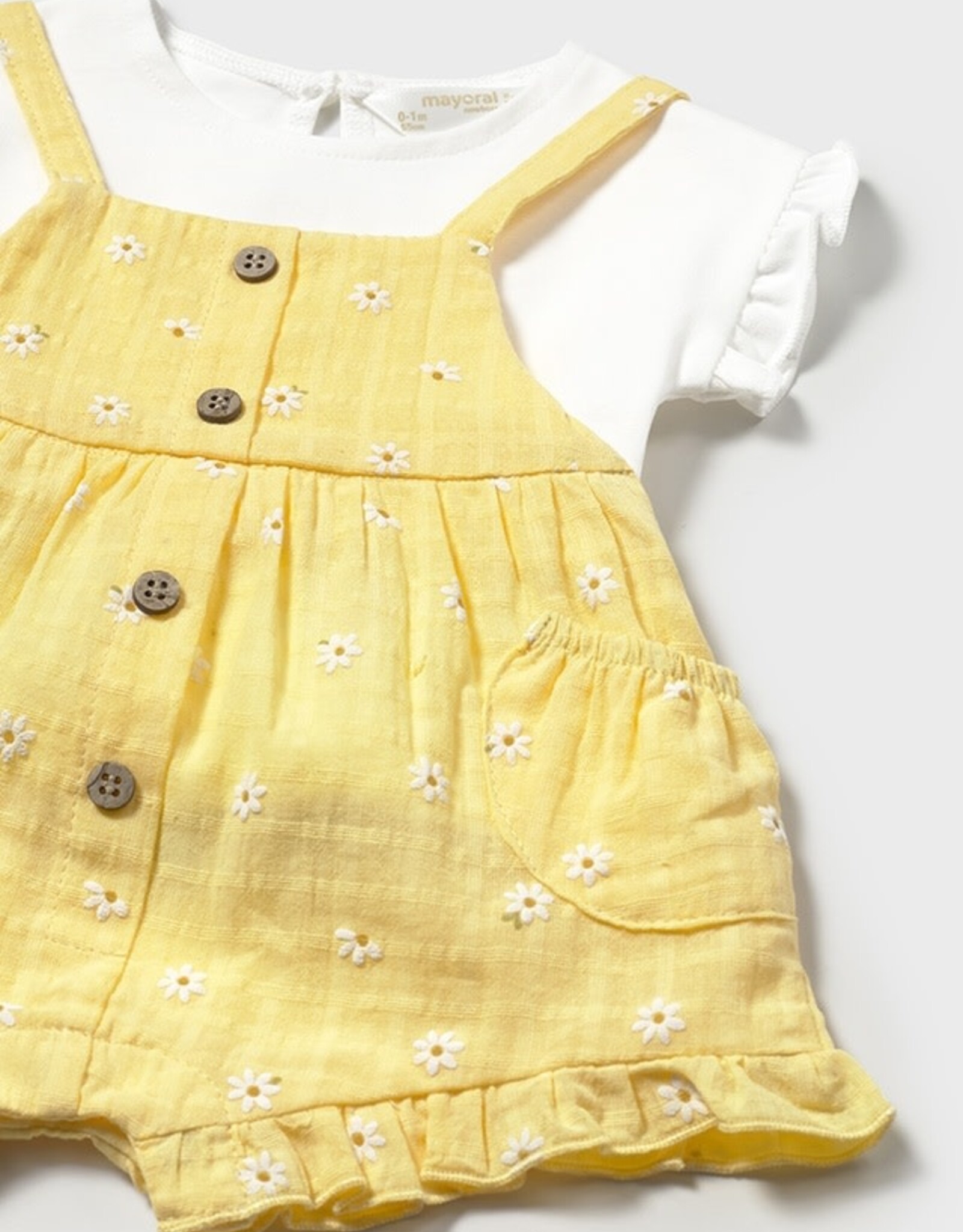 Mayoral Sunny Overall and Shirt Set