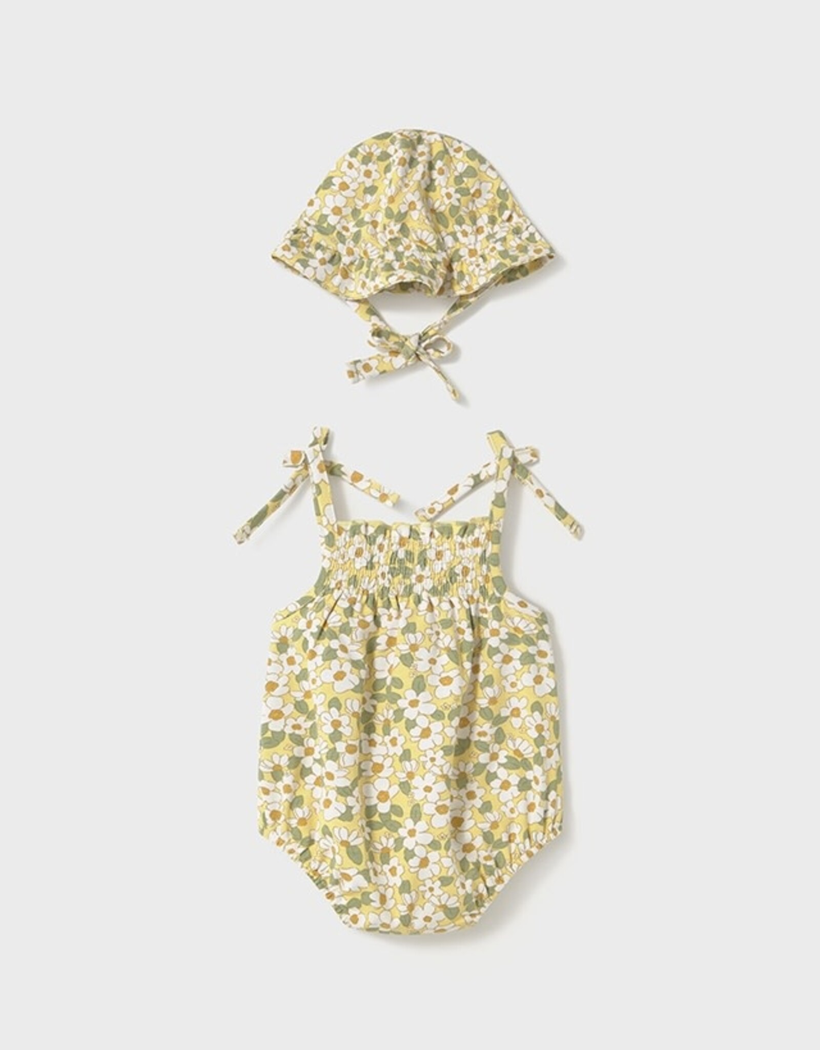 Mayoral Sunny Floral Bodysuit w/Hat