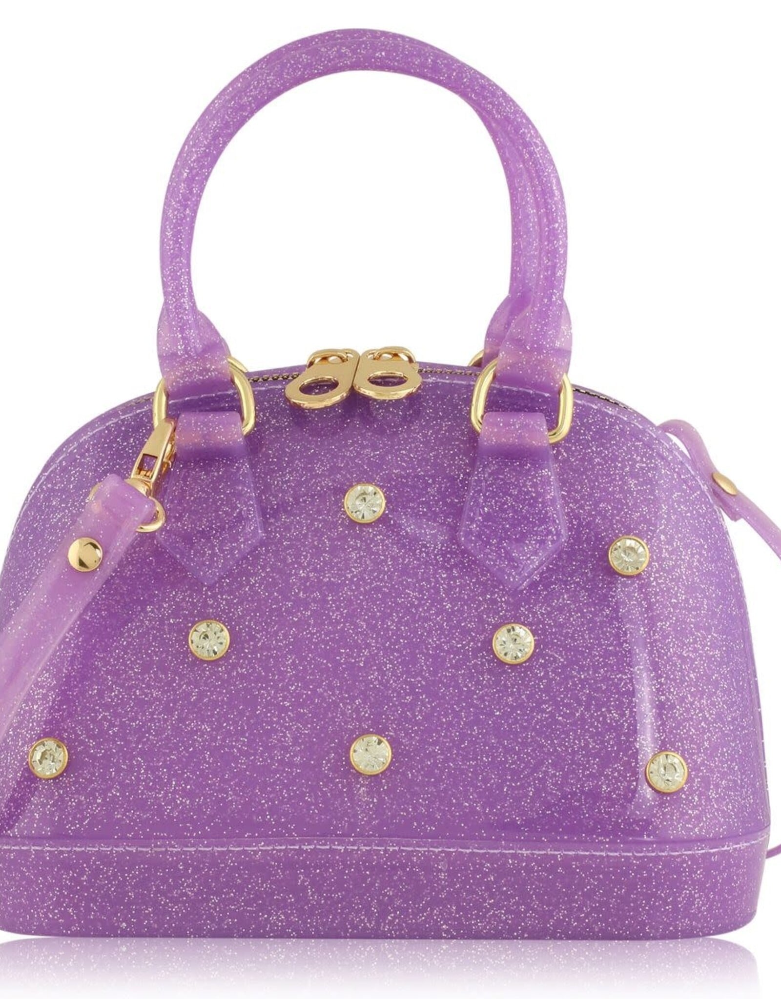 Carrying Kind Rhinestone Cate:  Purple Sparkle