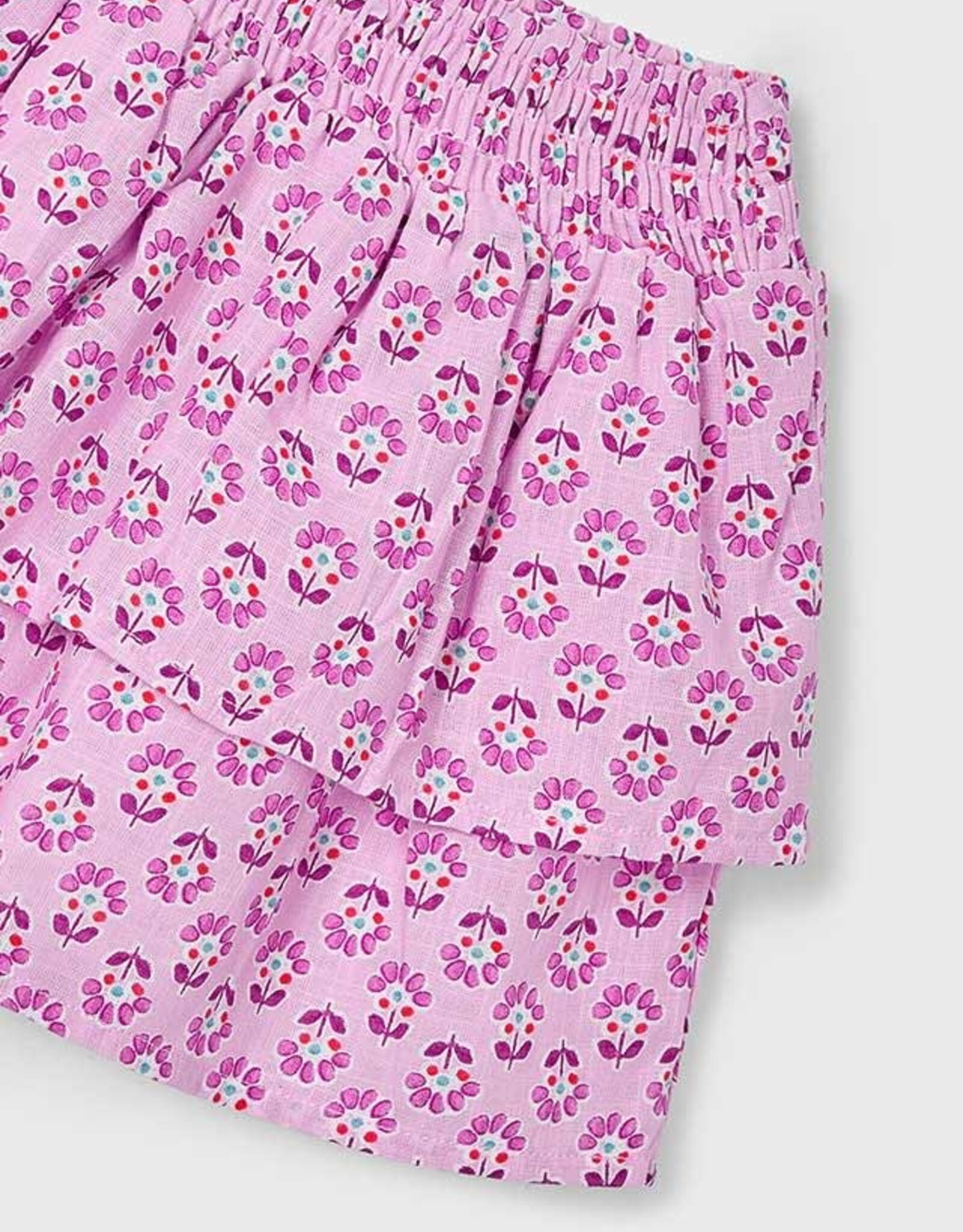 Mayoral Mauve Printed Skirt