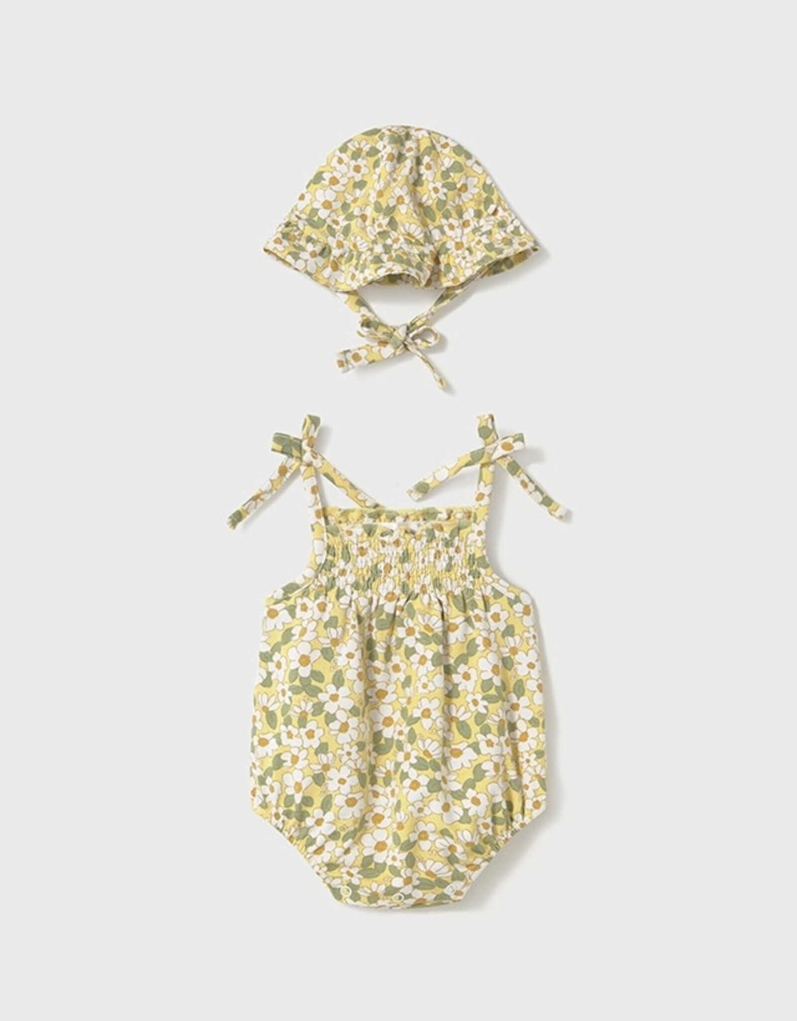 Mayoral Sunny Floral Bodysuit w/Hat