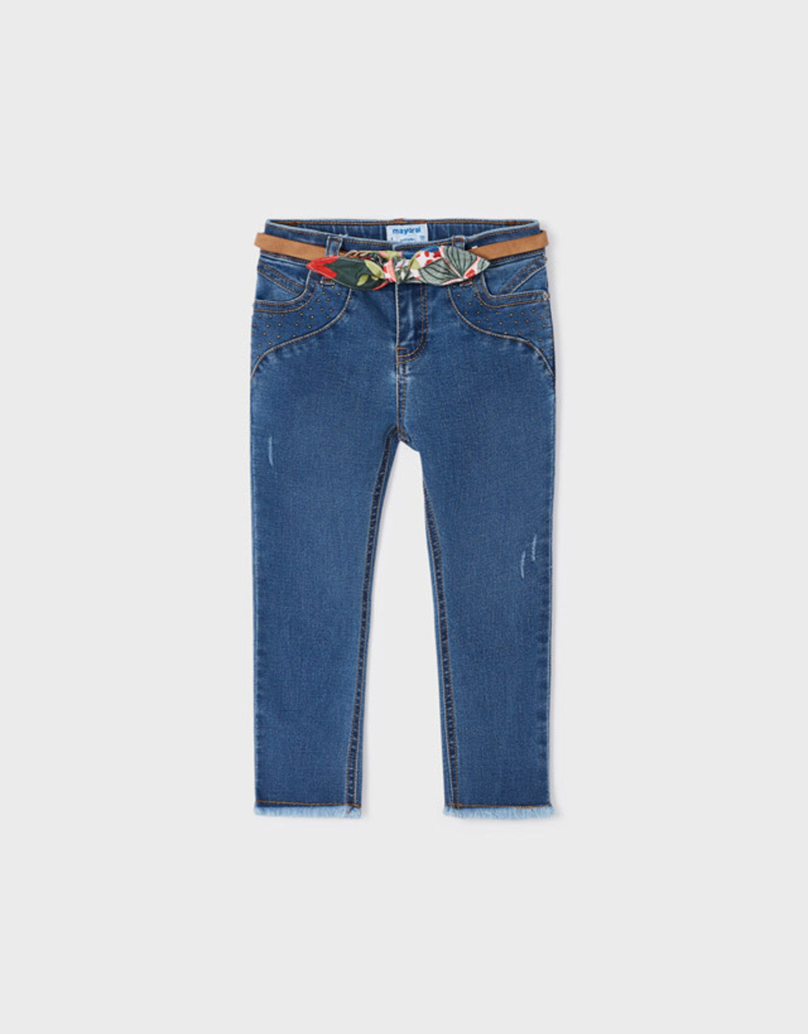 Mayoral Medium Long Pant w/Tropical Belt