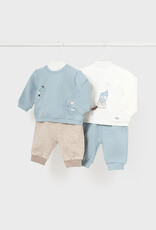 Mayoral Polar Blue Knit Set (4 Pcs)