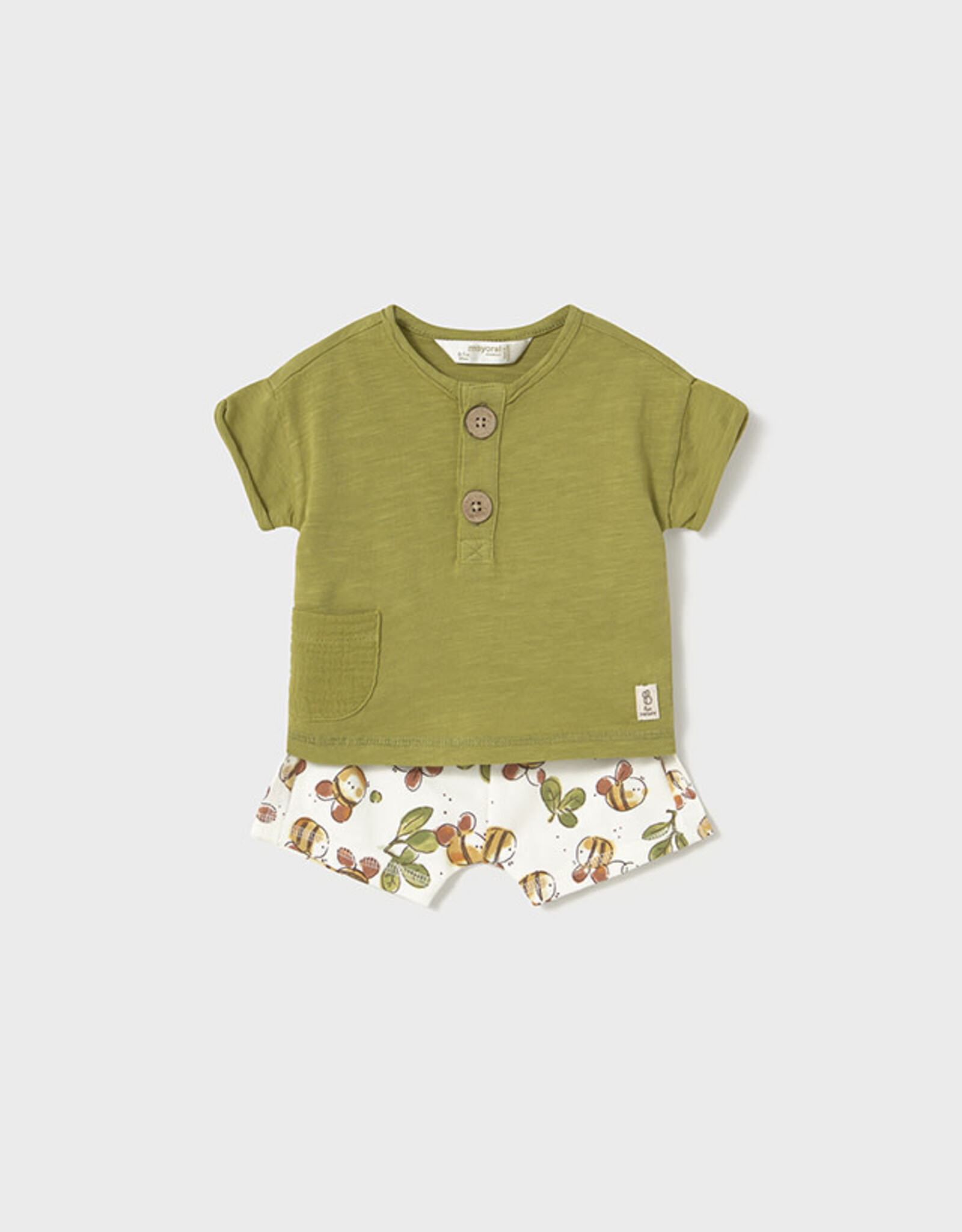 Mayoral Olive Bees Boys Knit set (4 garments)