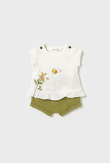 Mayoral Olive Bees Girls Knit set (4 garments)
