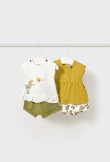 Mayoral Olive Bees Girls Knit set (4 garments)