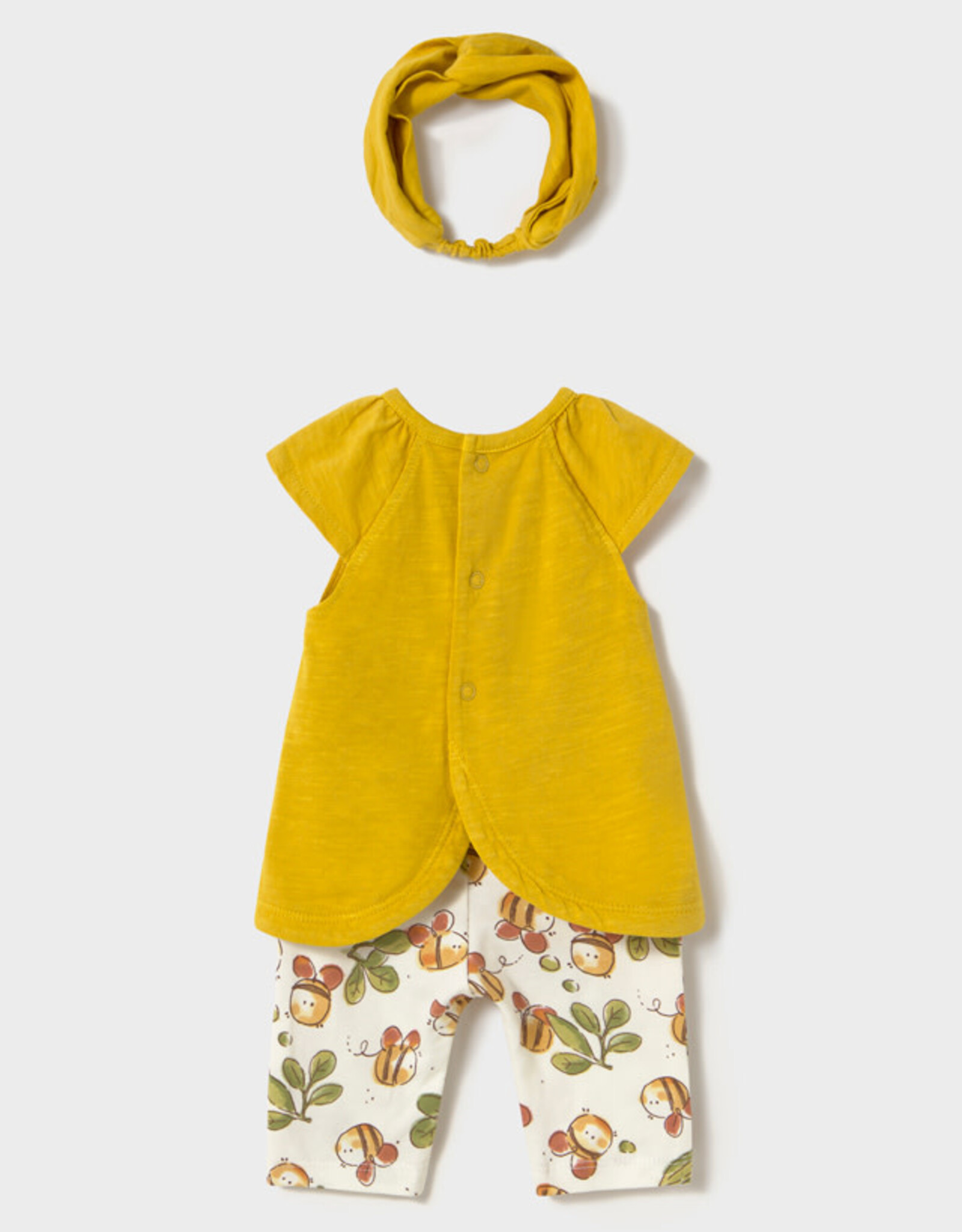 Mayoral Olive Bees Legging Set w/Headband
