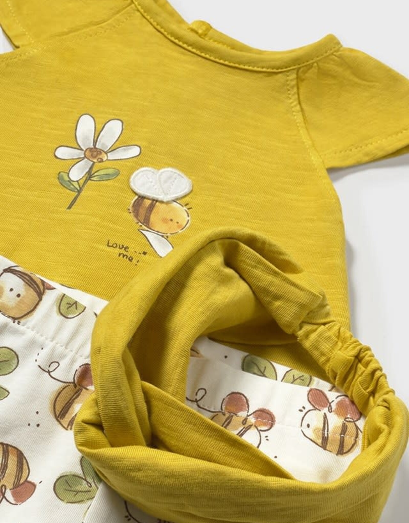 Mayoral Olive Bees Legging Set w/Headband