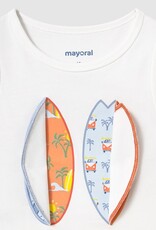Mayoral White Surf Board Tank