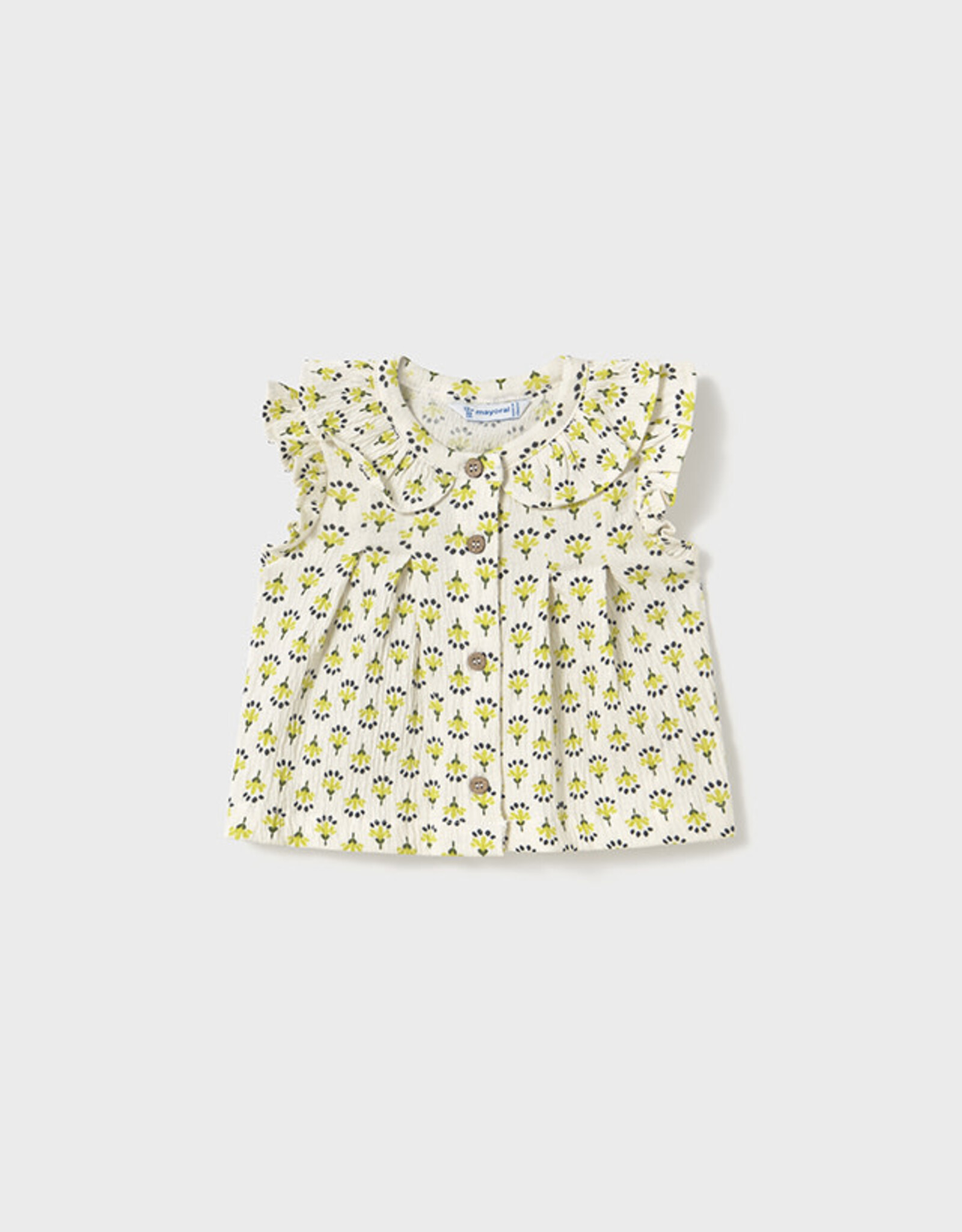 Mayoral Pistachio Floral Tank Blouse