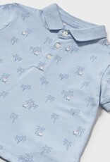 Mayoral Sky Blue Palms Polo