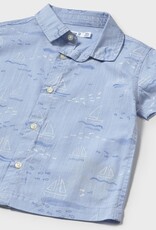 Mayoral Sail Boats Button Shirt