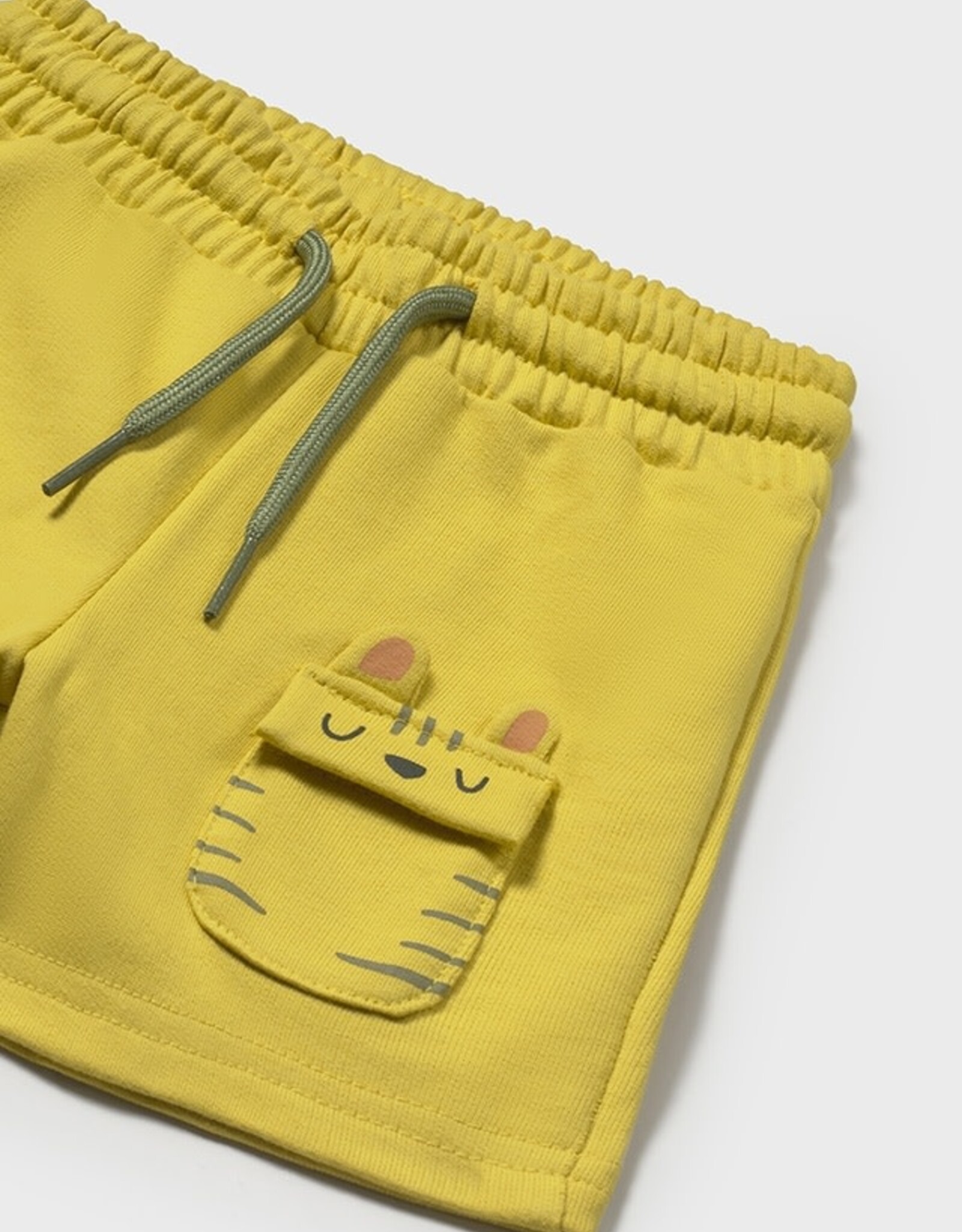 Mayoral Gold Knit Zoo Shorts