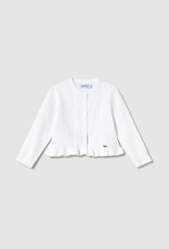 Mayoral White Knit Dressy Cardigan