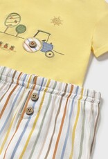 Mayoral Sunny Tractor Short and Shirt Set