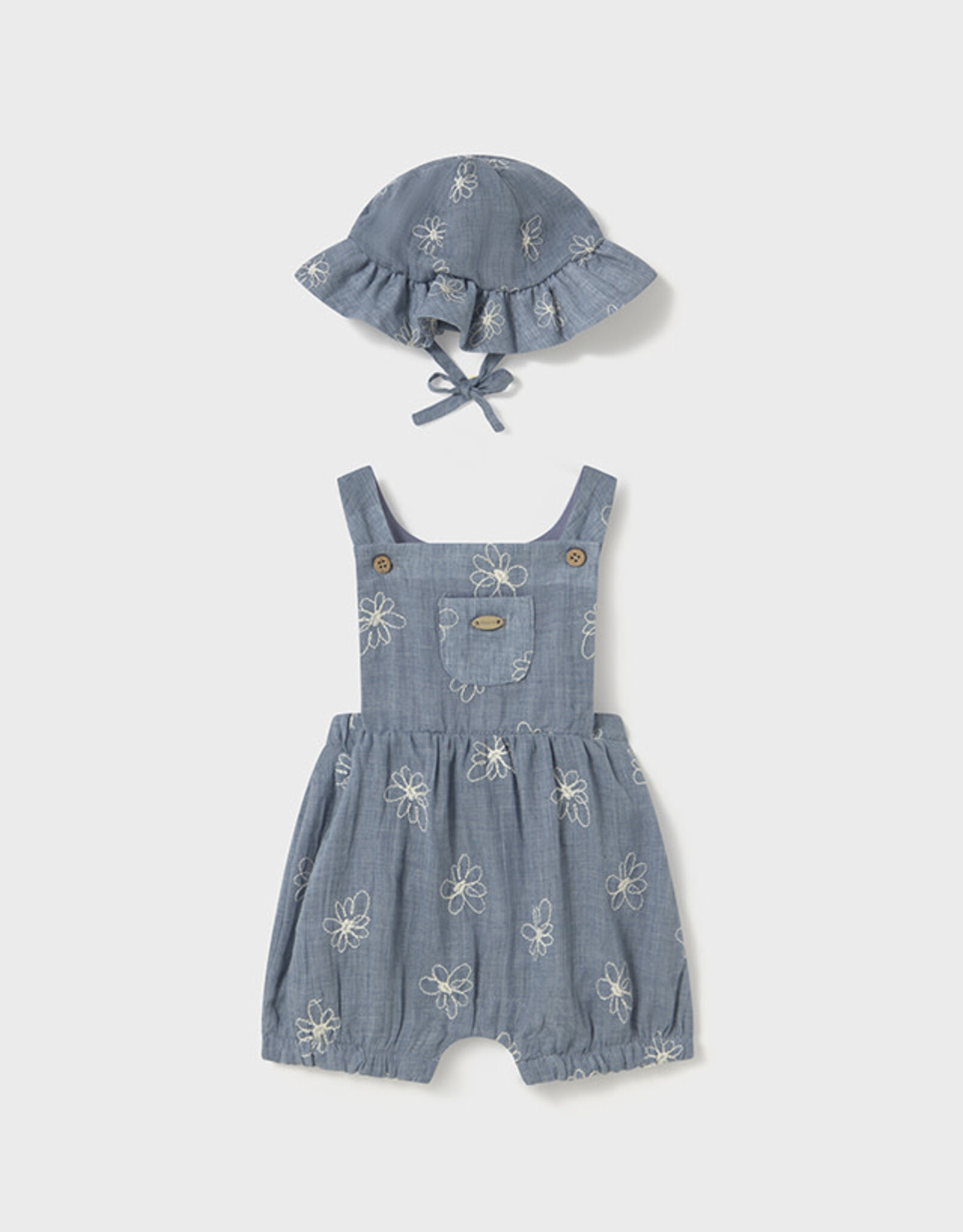 Mayoral Bluestone Overall w/Hat