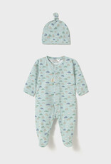 Mayoral Jade Cars Onesie w/Hat