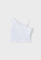 Mayoral White Ribbed Tank Shirt
