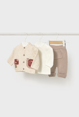Mayoral Dune Snail Long knit 3-piece trouset set