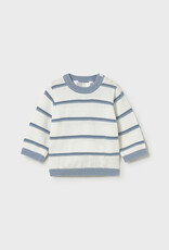 Mayoral Blue Stripe Knit Sweater