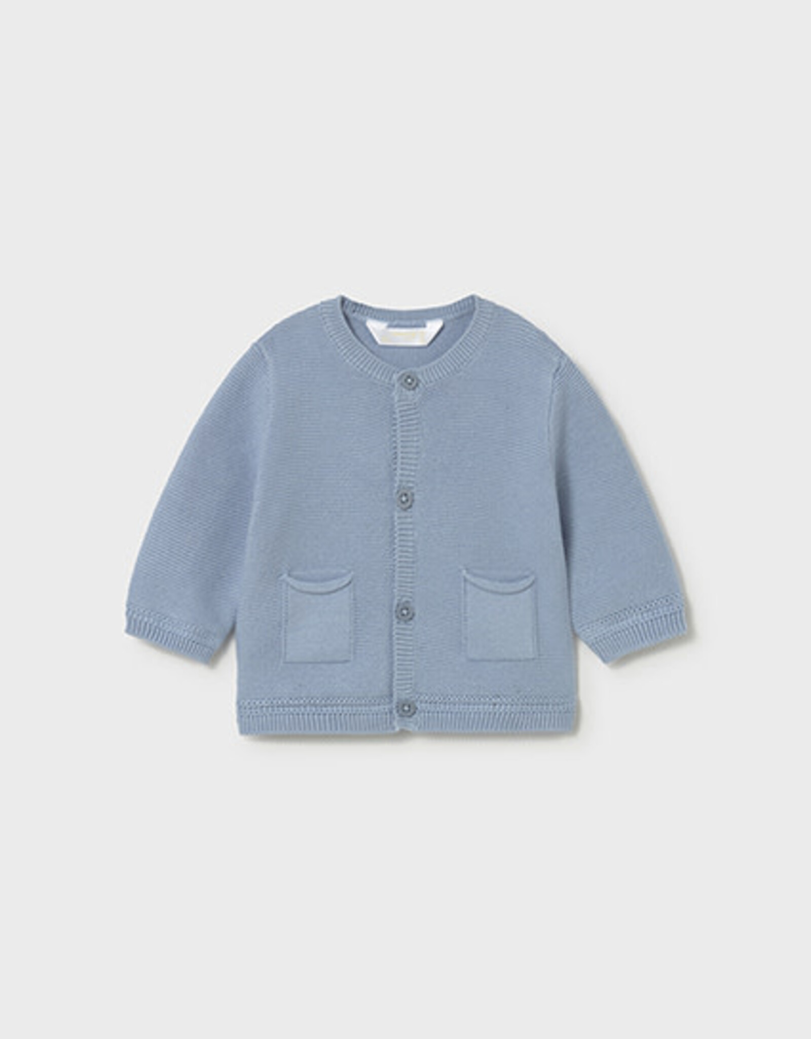 Mayoral Blue Newborn Knit Cardigan