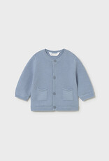 Mayoral Blue Newborn Knit Cardigan