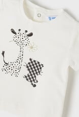 Mayoral Black Checked Animal Short/Shirt Set