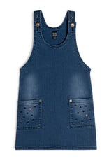 Deux Par Deux Navy Denim Embroidered Jumper