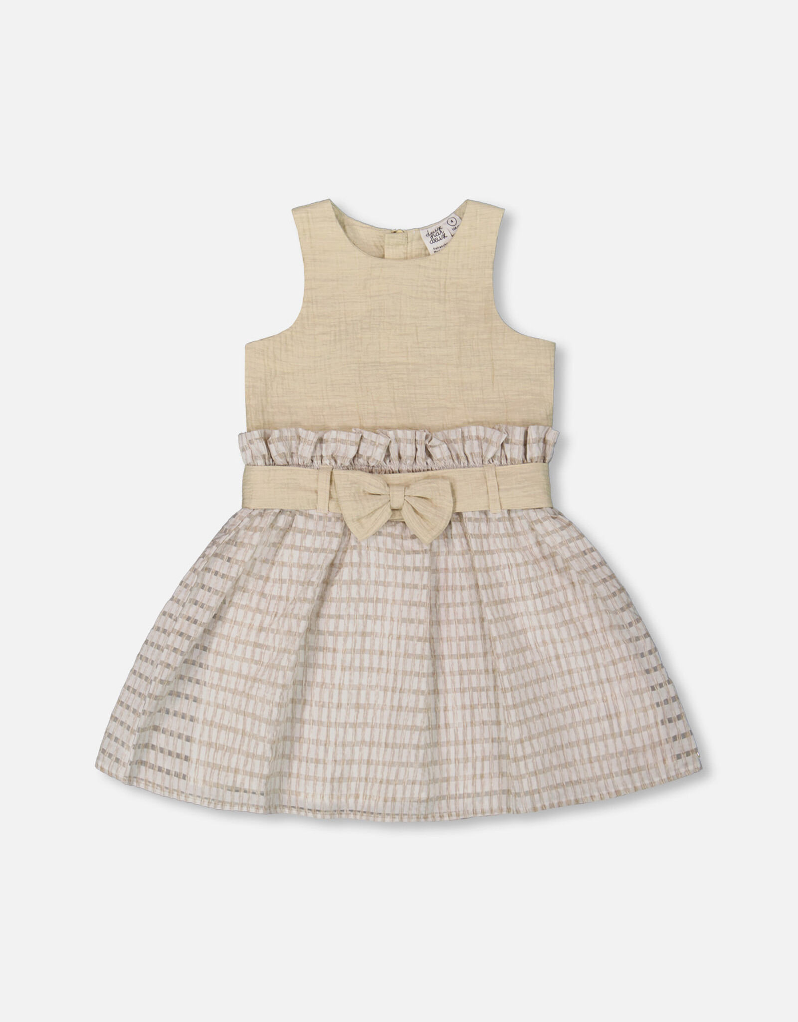 Deux Par Deux Cement Dress with Belt