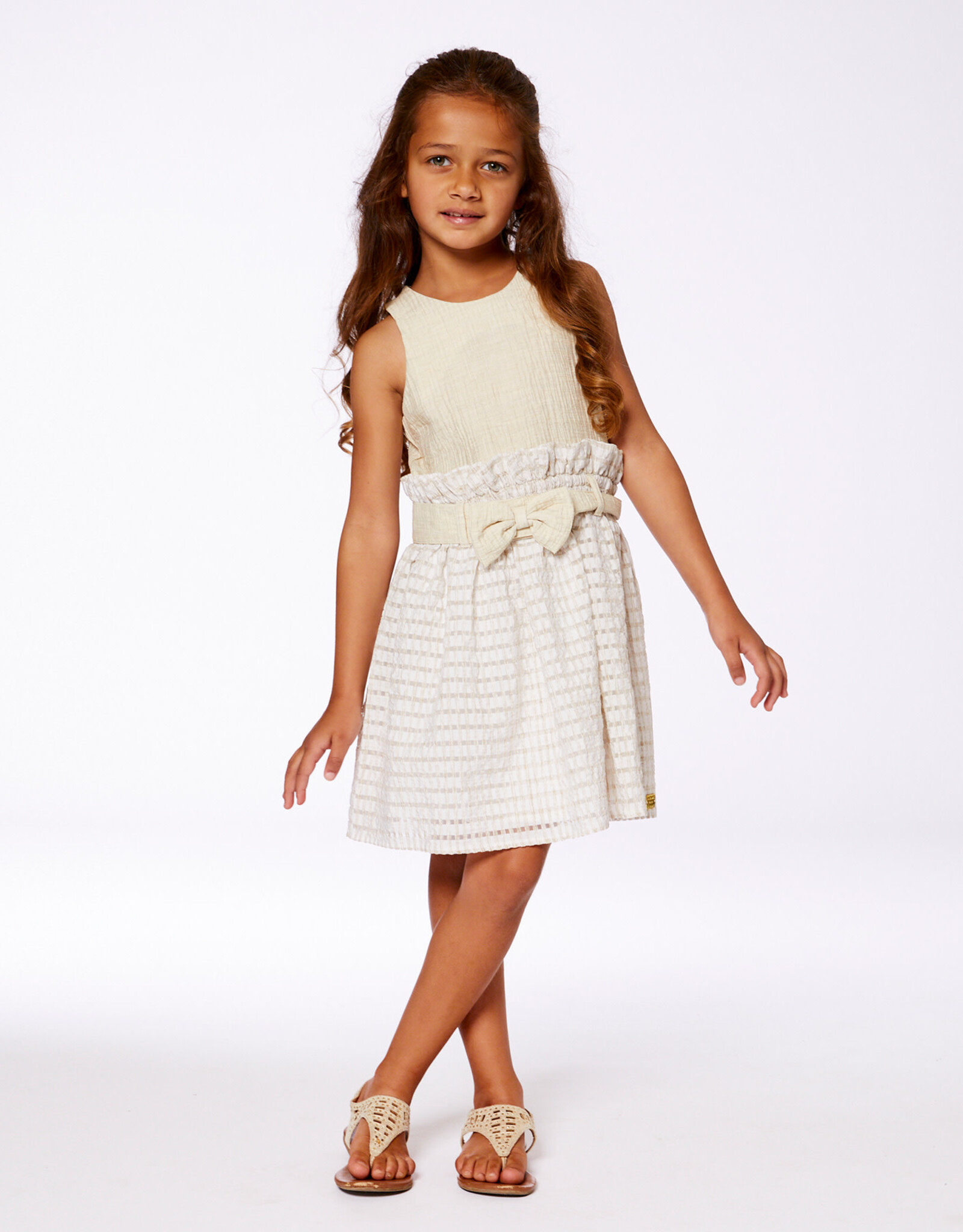 Deux Par Deux Cement Dress with Belt