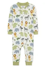 Little Me Safari Zip Front One-Piece
