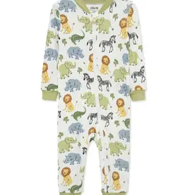 Little Me Safari Zip Front One-Piece