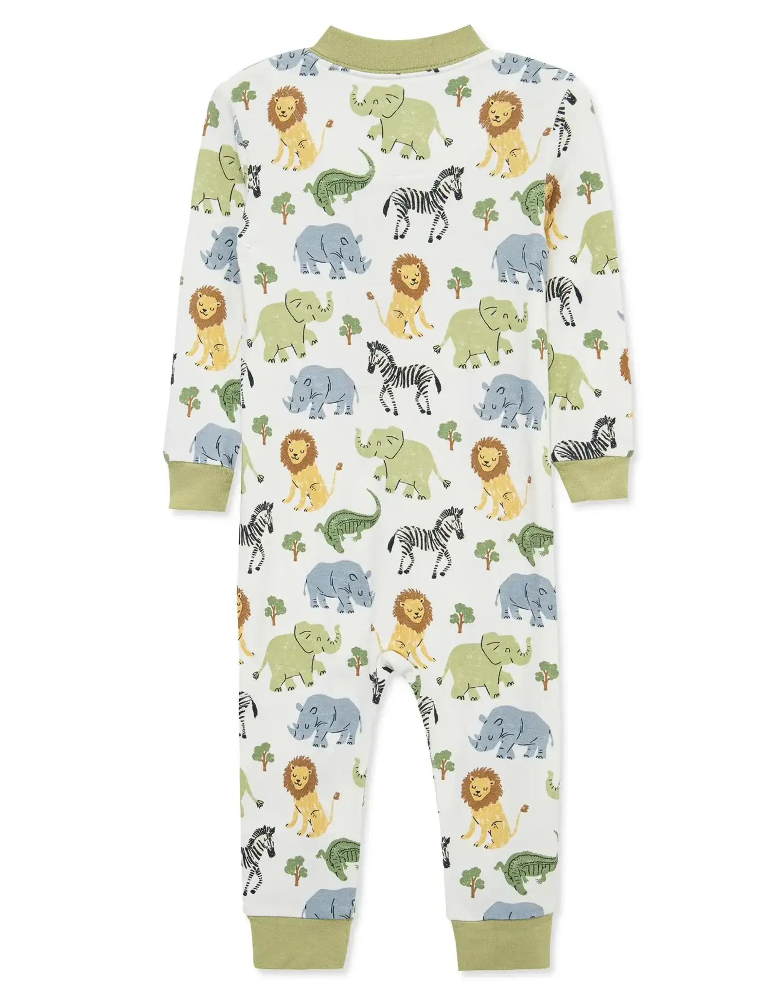 Little Me Safari Zip Front One-Piece