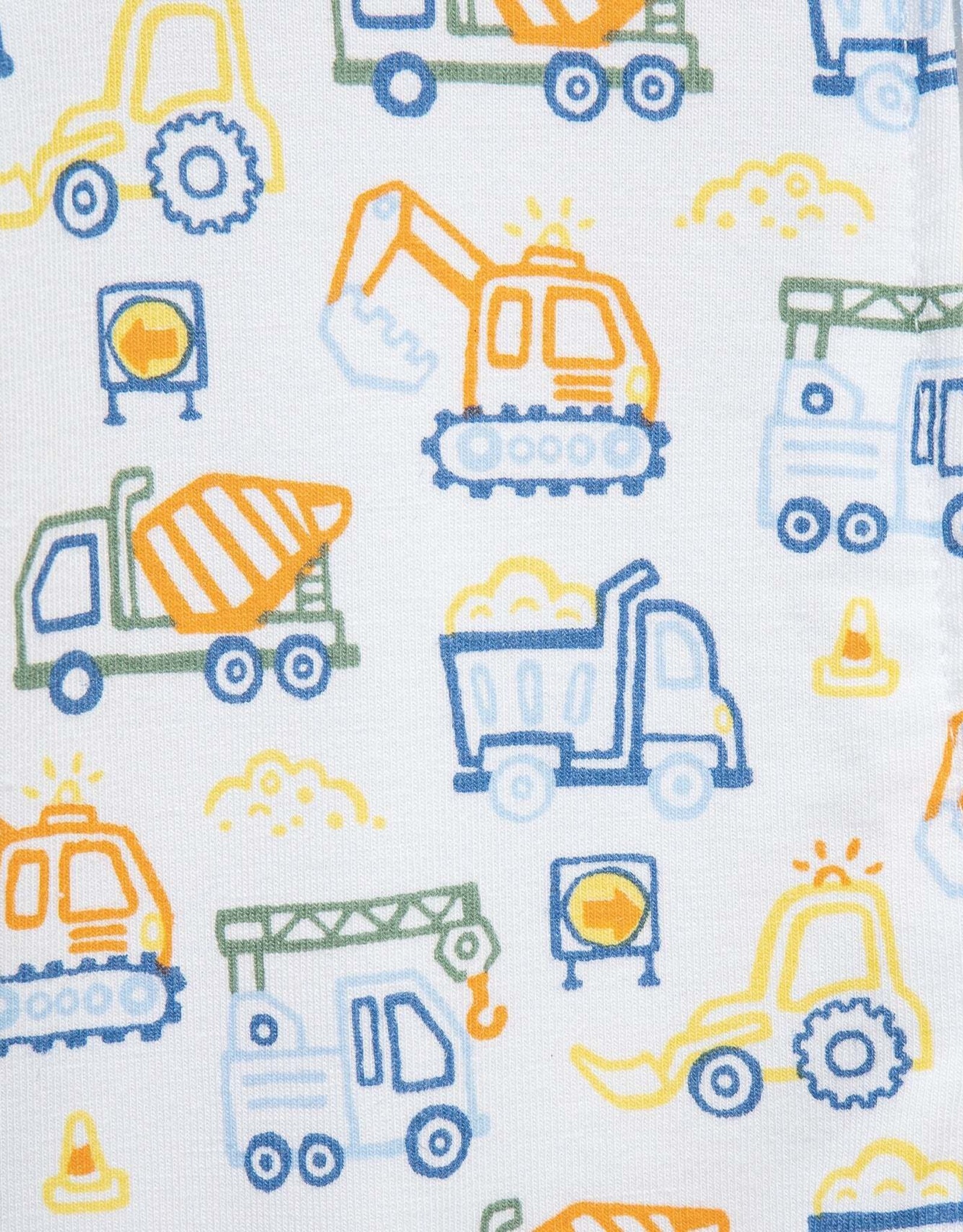 Little Me Truck Zone 2-Way-Zip Footies (2-Pack)